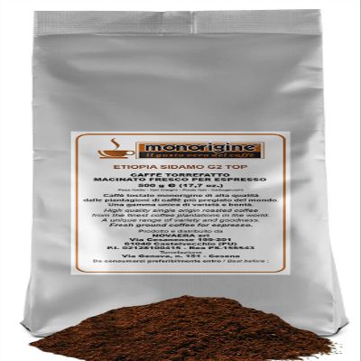 Grinded Arabica for Nescaf Dolce Gusto and Nespresso - Etiopia Sidamo G2 Top - 500 gr