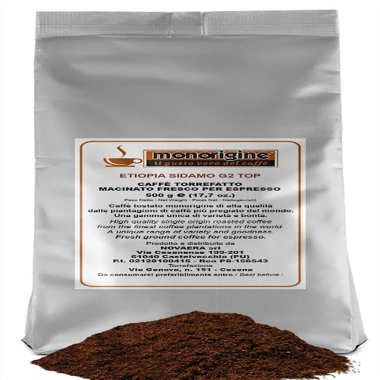Grinded Arabica for Nescaf Dolce Gusto and Nespresso - Etiopia Sidamo G2 Top - 500 gr