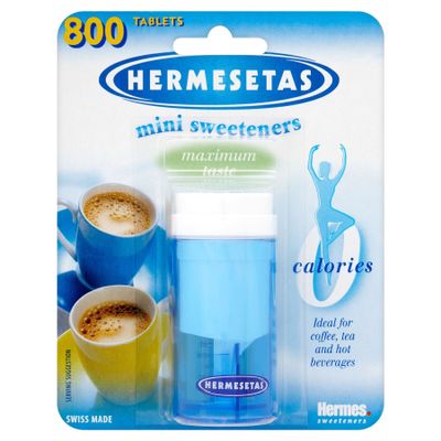 12 x Hermesetas Mini Sweeteners 800 Tablets
