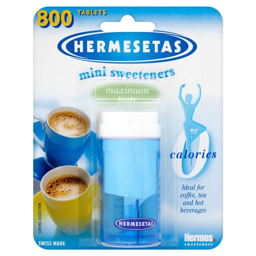 12 x Hermesetas Mini Sweeteners 800 Tablets