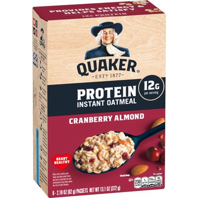 Quaker Select Starts Instant Oatmeal, Cranberry Almond, 6 Packets