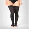 BeFit24 Medical Graduated Open Toe Compression Stockings (18-21 mmHg, 90 Denier, Class 1) for Men & Women - Best Support for Flight & Travel, Varicose Veins - [ Size 5 - Short: A - Black ] view 2