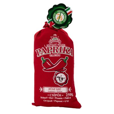 Chili-Trade Hungarian Paprika Premium Quality Origin: Kalocsa,Hungary (Smoked Hot, 250g)