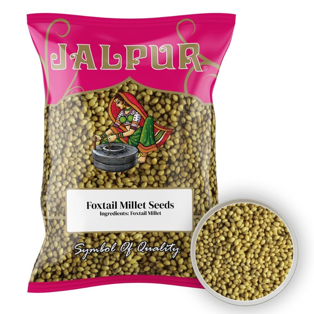 Jalpur millers Foxtail Millet Seeds 200g | Rich in Protein, Fiber & B-Vitamins | Whole Grain Millet for Porridge, Baking & Cooking | Traditional Foxtail millet Grain|Natural Bird Seed & Health Food