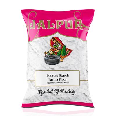JALPUR MILLERS Premium Potato Starch (Farina Flour) 200g  Ideal for Thickening Soups, Sauces & Gravies  High-Temperature Tolerance, Non-GMO, Natural White Powder, Perfect for Baking & Frying