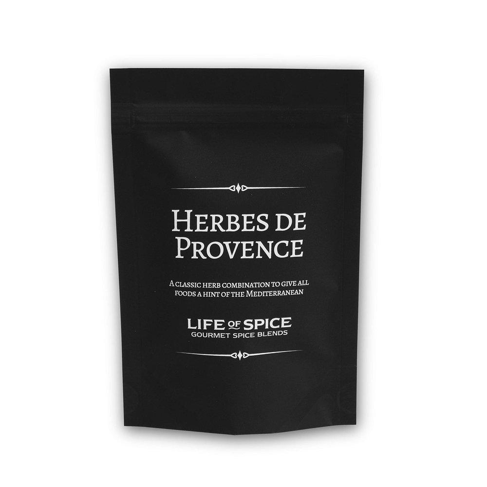 Life of Spice Herbes de Provence | Superb French Herb Blend | (18g) with Recipe Card | Rosemary, Thyme, Sage & Basil | Soupe au Pistou/Roasted Veg | Great Mediterranean Herbs | All Natural/Gluten Free