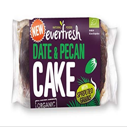 Everfresh Natural Foods Date & Pecan Cake 350g (Pack of 8)
