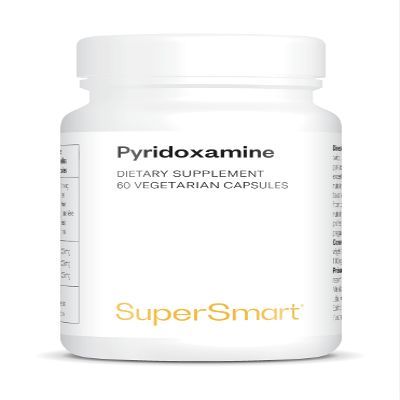 Pyridoxamine - Natural Form of Vitamin B6 - Powerful Inhibitor of Glycation and Ages/ALEs - Vegan - Gluten-Free - SuperSmart
