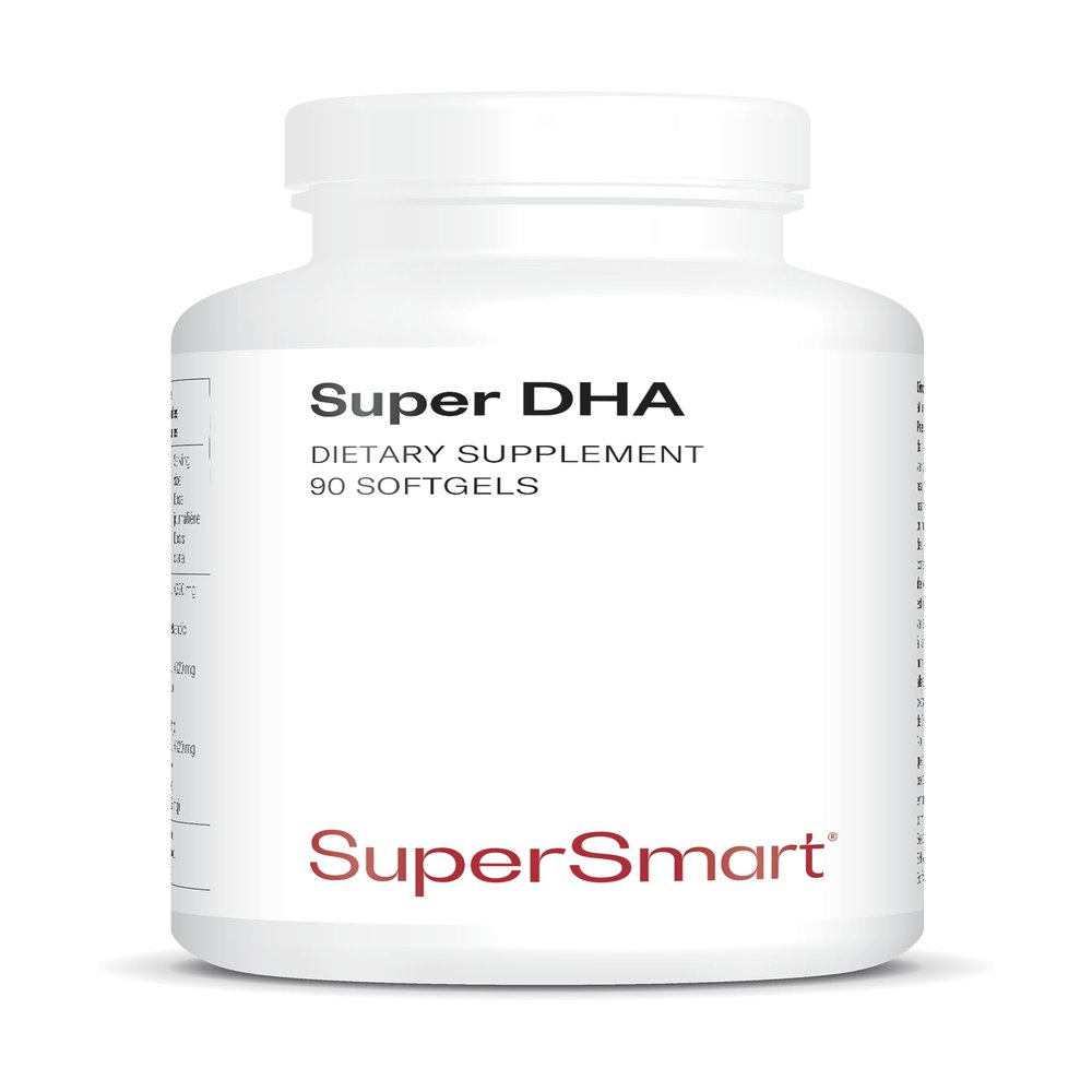 Super DHA - Heart & Brain - Docosahexaenoic Acid - Eicosapentaenoic Acid - Natural Omega-3 Formula - Sustainable Fishing - Non-GMO - SuperSmart