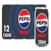 Pepsi Max Cans, 12 x 330ml view 1