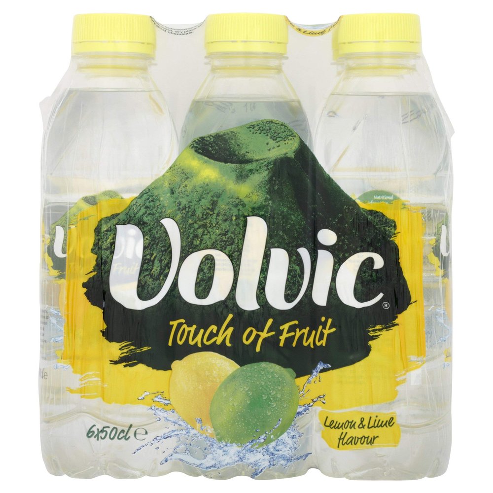 Volvic Touch of Fruit Lemon & Lime Flavoured Water 6 x 500ml