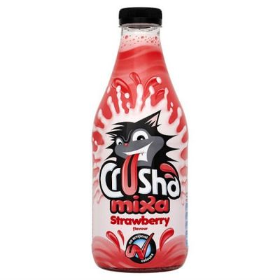 Crusha Mixa Strawberry Flavour Milk Shakes 1 Litre Case of 12
