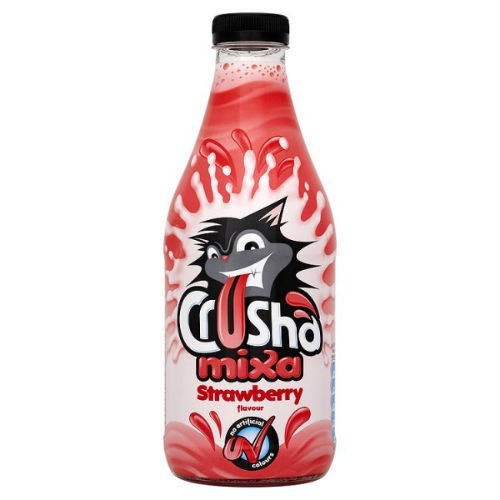 Crusha Mixa Strawberry Flavour Milk Shakes 1 Litre Case of 12