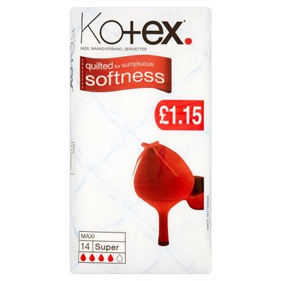 12 x Kotex Maxi Super Pm1.15