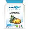 Bromelain 2500 GDU/g High Strength 1200 GDU per Capsule for Inflammation, Swelling & Recovery 120 Vegan Capsules Pure Pineapple Enzyme Supplement for Digestion Support UK Made - Health4All view 1