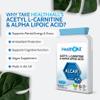 Acetyl L-Carnitine 250mg & Alpha Lipoic Acid 200mg 60 Capsules, Vegan ALCAR & ALA Supplement for Brain Function, Focus, Memory, Cognitive Performance & Mitochondrial Energy - Made in UK by Health4All view 2