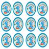 1st Birthday Cake Toppers: Blue view 1