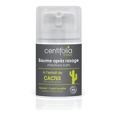 Centifolia Homme Baume Aprs Rasage 50ml Bio Pour Peau Normale, Peau Mixte, Peau Grasse, Peau Sensible, Peau Sche