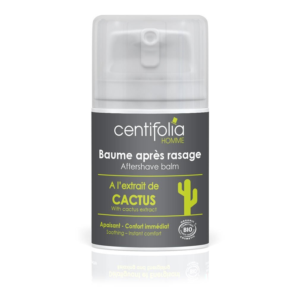Centifolia Homme Baume Aprs Rasage 50ml Bio Pour Peau Normale, Peau Mixte, Peau Grasse, Peau Sensible, Peau Sche