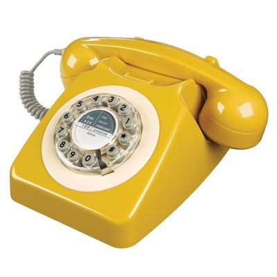 Wild and Wolf Retro Telephone 746 in English Mustard
