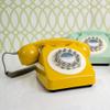 Wild and Wolf Retro Telephone 746 in English Mustard view 2