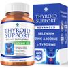 Thyroid Support Supplement for Women and Men - Energy & Focus Formula - Vegetarian & Non-GMO - Iodine, Vitamin B12 Complex, Zinc, Selenium, Ashwagandha, Copper, Coleus Forskohlii, & More 30 Day Supply view 1
