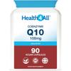 Health4All CoQ10 100mg per Capsule, 90 Capsules 3 Months Supply, Pure Grade CoEnzyme Q10 Ubiquinone Supplement for Heart, Energy & Brain, Vegan CoQ10 Supplement | Made in UK view 1