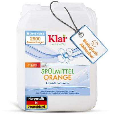 Clear detergent concentrate orange 5 L