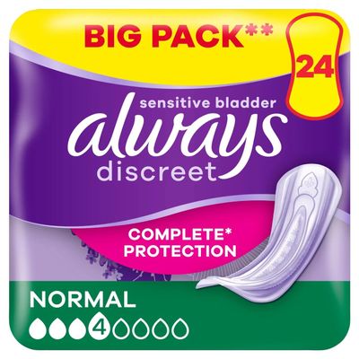 Always Discreet Pads Normal 24 Pads