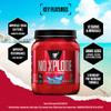 BSN Nutrition N.O.-Xplode Pre Workout Powder with Creatine Monohydrate, Beta Alanine, Caffeine, Vitamin D and Vitamin B Complex, Blue Raspberry, 50 Servings, 1 kg view 2