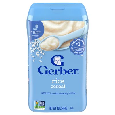 Gerber Single Grain RICE CEREAL 16oz (Pack of 3) by N/A