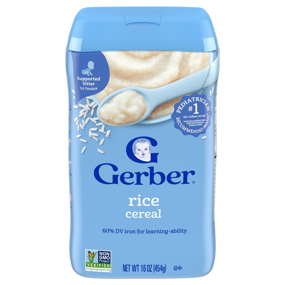 Gerber Single Grain RICE CEREAL 16oz (Pack of 3) by N/A
