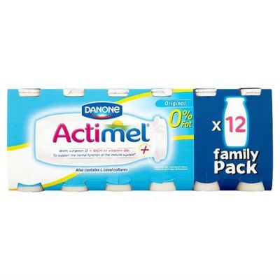Actimel Yogurt Drink Fat Free 12x100g