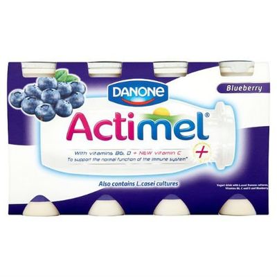 Actimel Blueberry Drinking Yogurts 8 x 100g