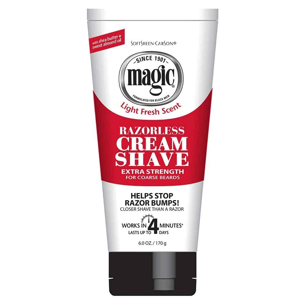 Magic Razorless Cream Shave Extra Strength 6 Oz. (Pack of 3)