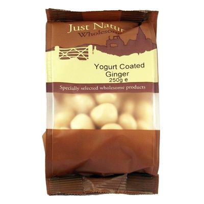 Just Natural Wholesome Yoghurt Coated Ginger 250g