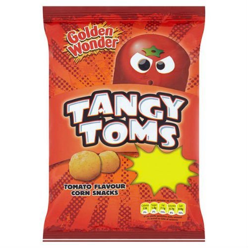 Golden Wonder Tangy Toms Crisps 28g Case of 36