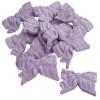12 Fine Edible Bows Cupcake Toppers Cake Decorations (Purple) view 1