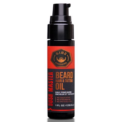 Gibs Best Beard Oil Beard, Hair, & Tattoo Oil, 1 Oz. (Bush Master)