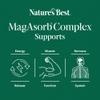 Nature's Best MagAsorb Complex 375mg - High Strength Magnesium - Contributes to The Reduction of Tiredness & Fatigue - UK Made - 180 Vegan Tablets (6 Months' Supply) view 3