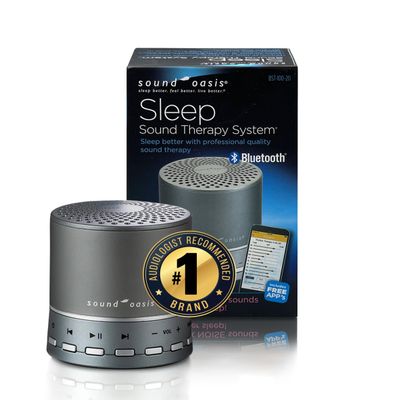 Sound Oasis Bluetooth Sleep Sound Therapy System BST-100 Revolutionary Sound Machine and Bluetooth Speaker in one ** New Model **