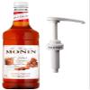 Monin Premium Coffee Syrup 1 Litre Salted Caramel & Pump view 1
