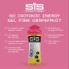 Science In Sport GO Isotonic Energy Gels, Running Gels with 22 g Carbohydrates, Low Sugar, Pink Grapefruit, 60 ml Per Serving (30 Pack) view 2