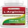 Best Naturals L-Arginine 500mg 250 Capsules (250 Count (Pack of 1)) view 1