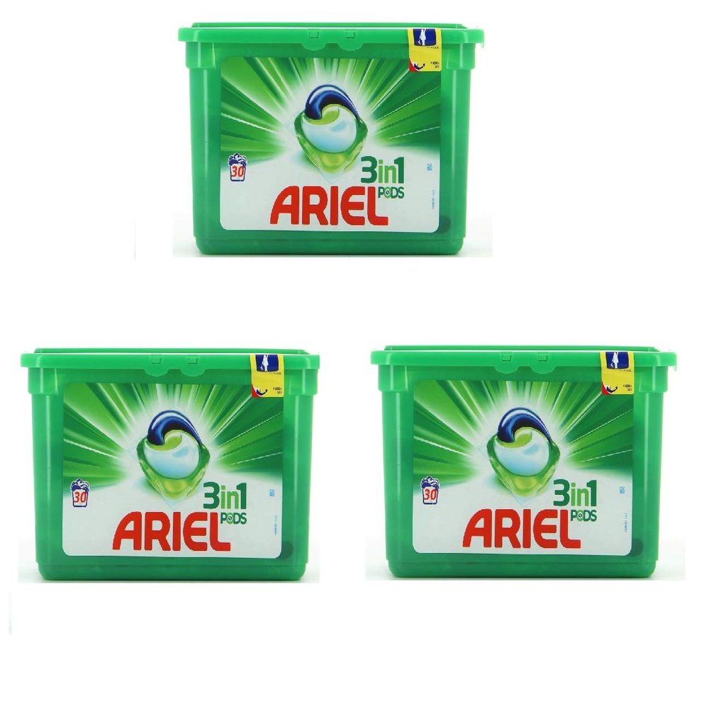 Ariel 3 in 1 Original Pods Capsules **3x 30 Washes = 90 Washes Total** Laundry