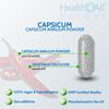 Health4All Capsicum 600mg per Capsule, 60 Capsules 2 Months Suppy, Pure High Strength Cayenne Pepper Supplement Contains Capsaicin, Vegan Joint Support Supplement | Made in UK view 3