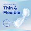 Always Infinity Size 2 Feminine Pads with Wings, Super Absorbency, Unscented, 16 Count (Packaging May Vary) (Packaging May Vary) view 3