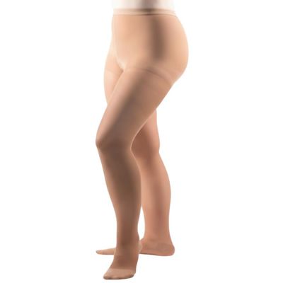 Allegro 20-30 mmHg Essential 33 Sheer Support Compression Pantyhose - Comfortable Women's Compression Hose with Closed Toe, Fawn, Tall