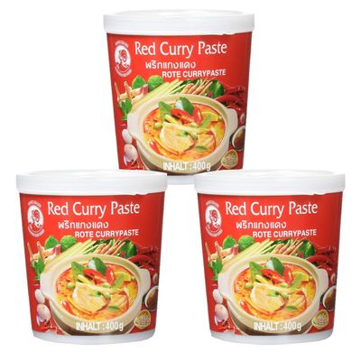 Cock - Red Curry Paste - Pack of 3 (3 x 400g)