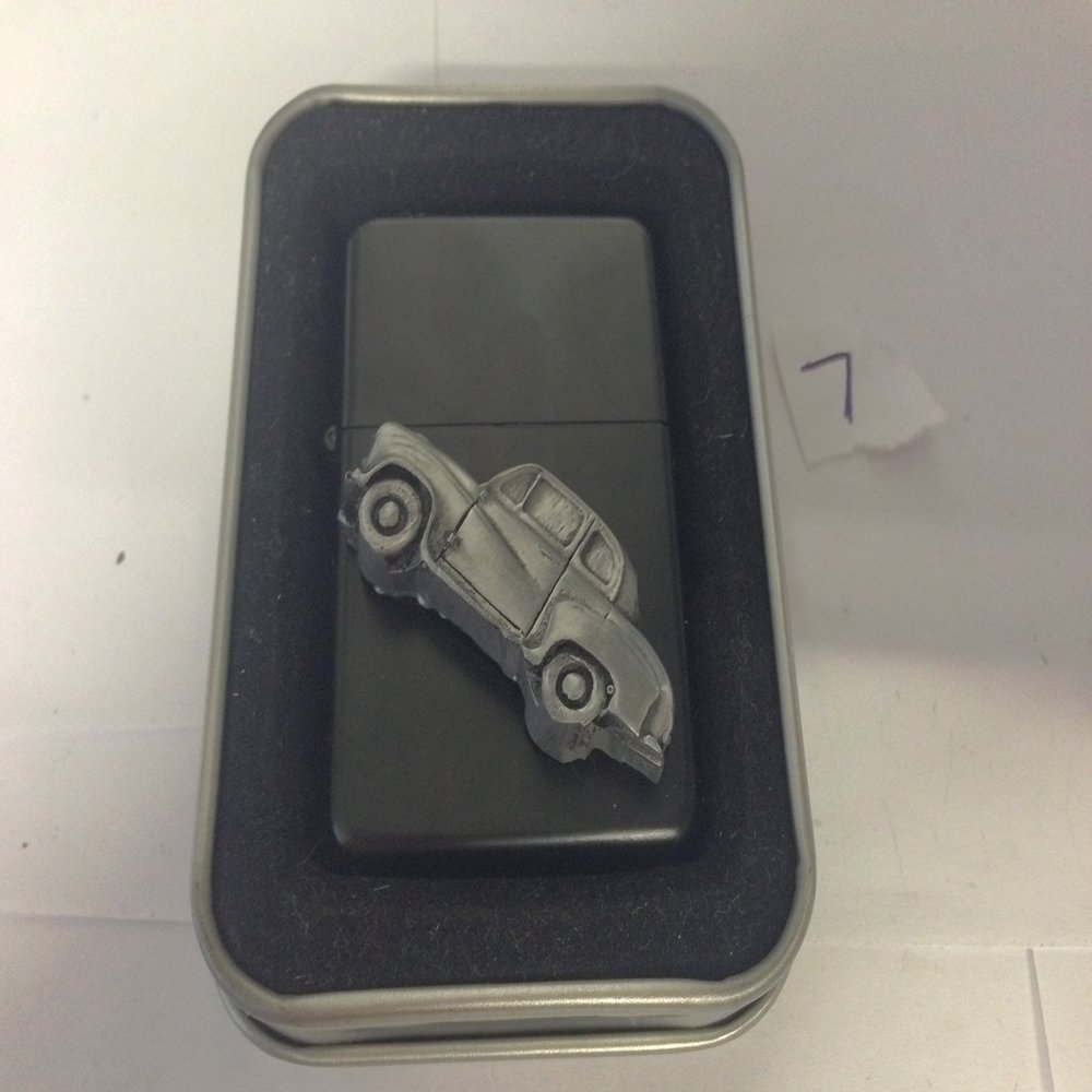 Austin A35 2 Door Saloon 3D flip top petrol lighter windproof BLACK refillable ref7